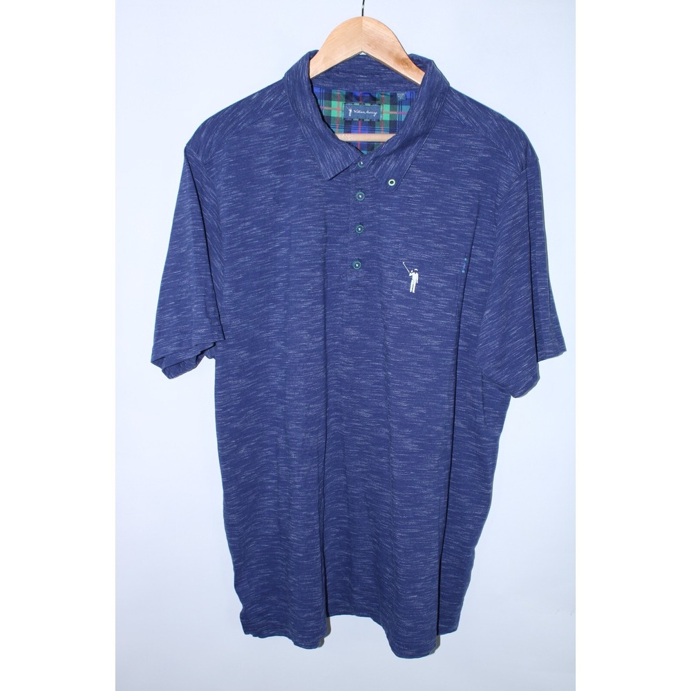 William Murray Men's XL Navy Blue Short Sleeve Polo Shirt